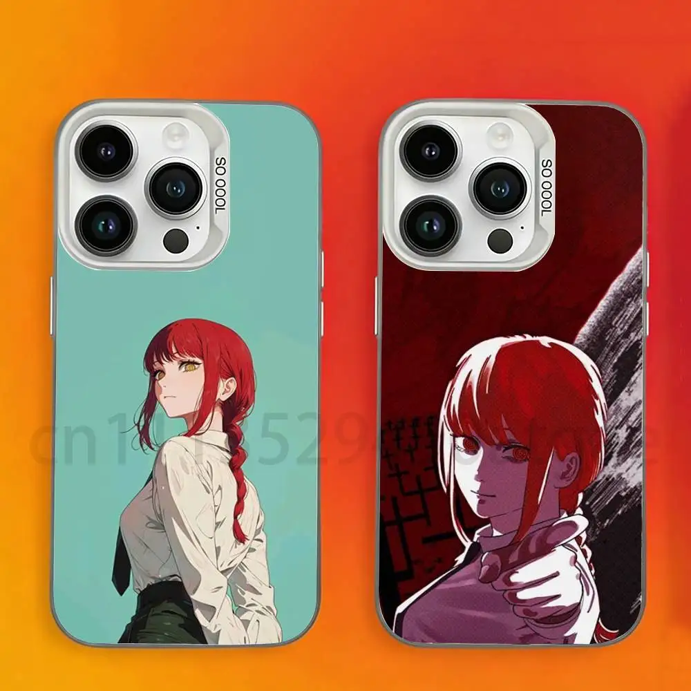 

Cool M-Makima Chainsaw Man Phone Case For iPhone 17,16,15,14,13,12,11,Pro,Max,Plus,Mini, Matte Shockproof Case