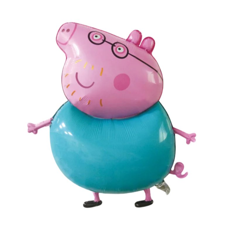 Peppa Pig Cartoon Series Balloon Set Children's Birthday Party Toys Decorative Aluminum Film Balloon Party Supplies view 5