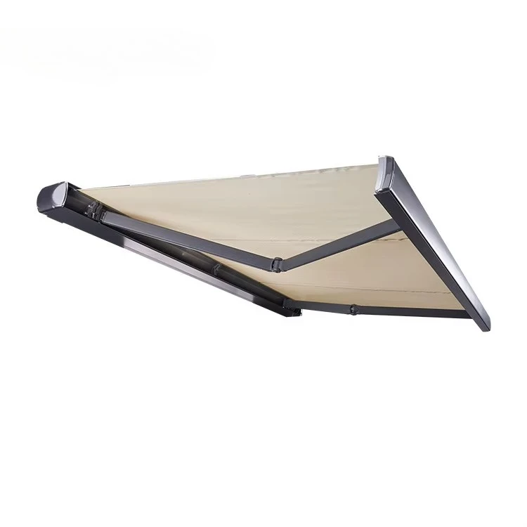 Manual or electric retractable UV protection canopy Restaurant patio awning
