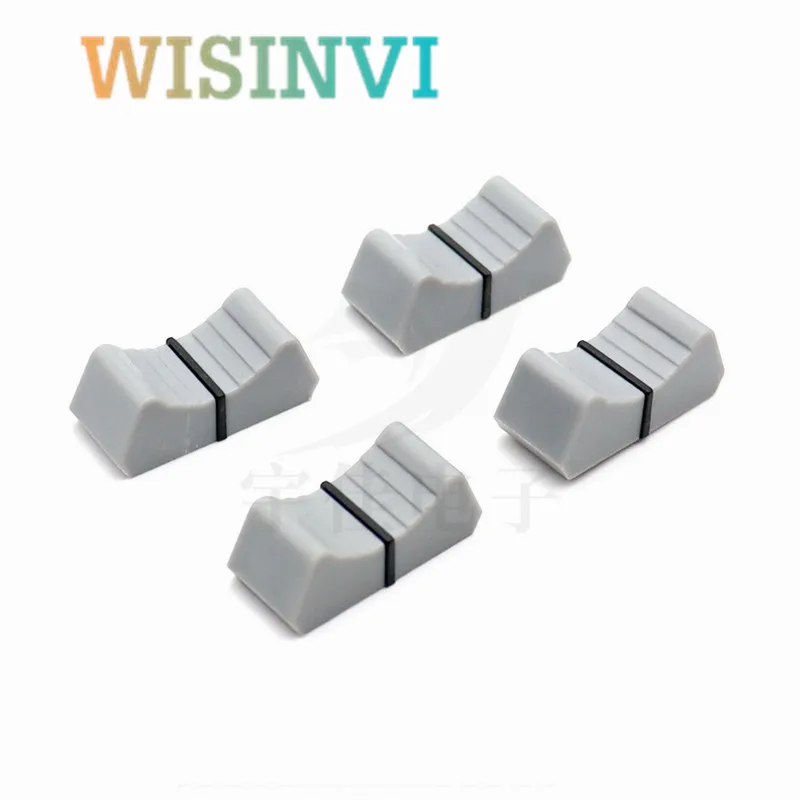 10PCS 24X11X10mm Mixer Dimming Table Straight Slip Potentiometer Fader Knob Cap Push Button Cap 4mm Hole Fader Cap Aperture 4MM