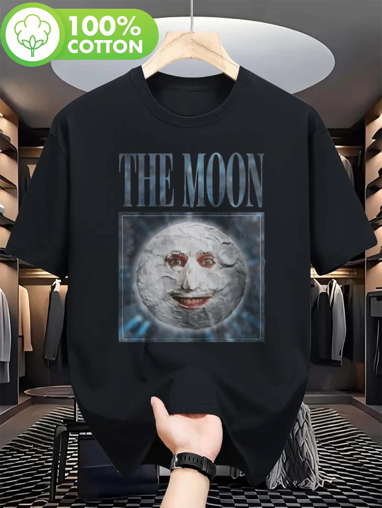 Retro T-Shirt Featuring The Moon From The Mighty Boosh Perfect As A Gift for Fans of Vince Howard Moon Old Gregg