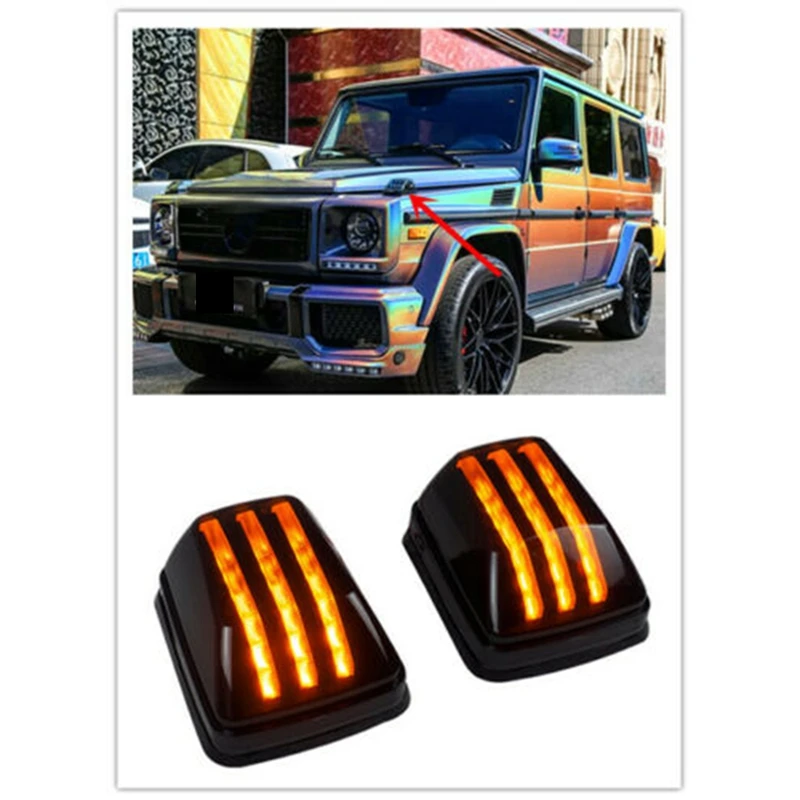 

Car Dynamic LED Turning Signal Lights Lamp For Mercedes Benz G Class W463 G500 G63