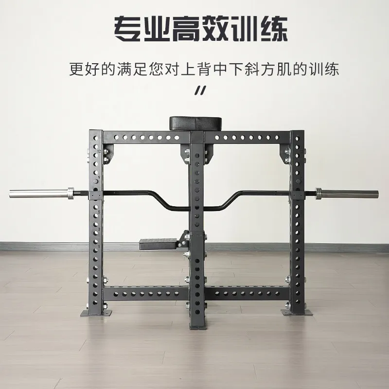 Rowing stool training equipment, gym deadlift back high pull barbell bar lean back training equipment