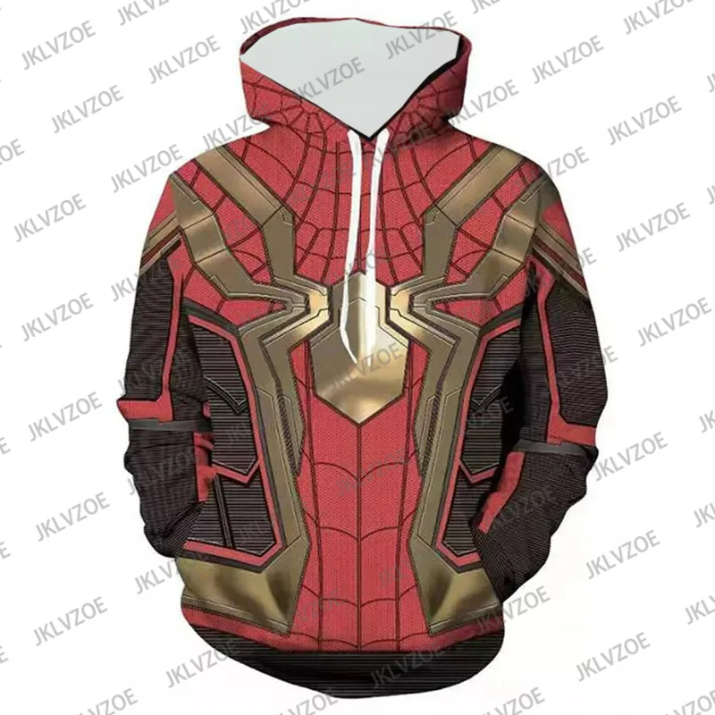 Avengers Spiderman Cosplay Hoodie Pullover Spider-Man Costume 3D Sweatshirt Coat Autumn Women Men Clothing Casual Loose Hoodies