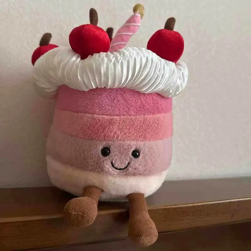 

Милая плюшевая кукла Jc Harrod Limited Edition Cherry Cake: модная, мягкая и удобная игрушка для декора дома, забавный подарок