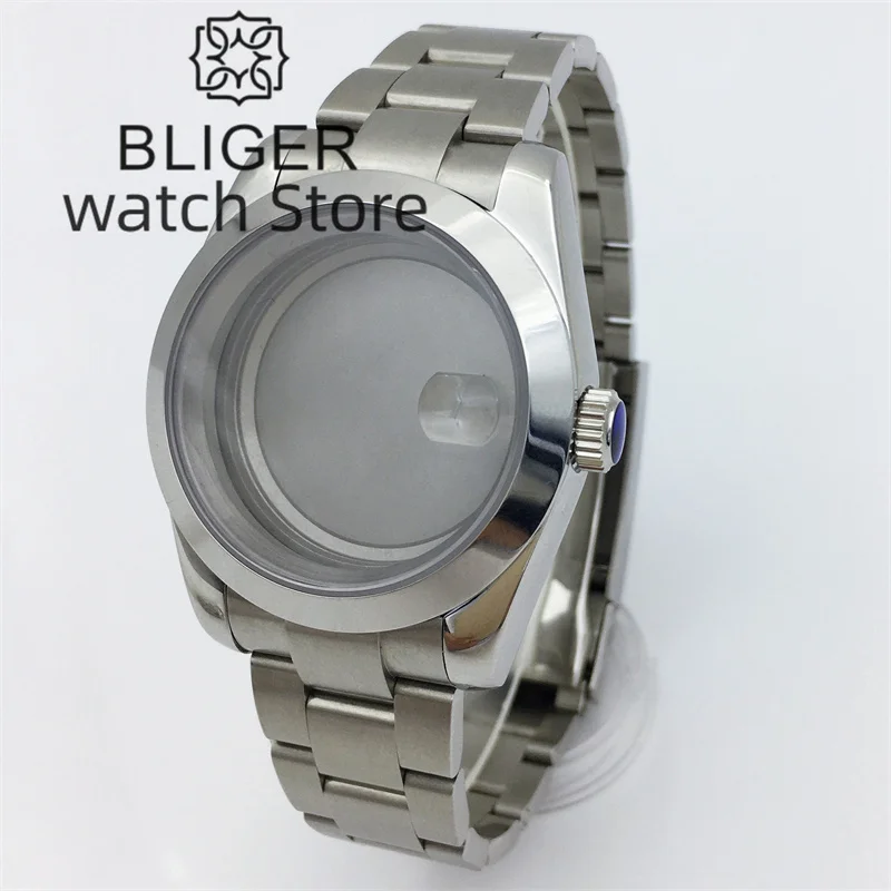 

BLIGER 36mm/40mm Silver Stainless Steel Case Sapphire Glass Fit NH34 NH35 NH36 ETA2824/36 PT5000 Mingzhu DG Miyota8205 Movement