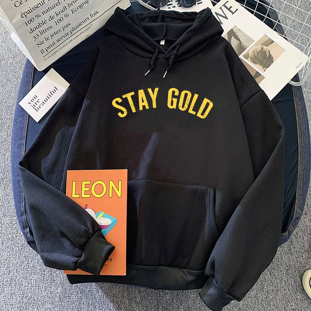 Stay Gold The Outsiders Hoodies Movie Graphic Printing Sweatshirts for Women/Men Casual Long Sleeve Hooded Pullovers Aesthetic