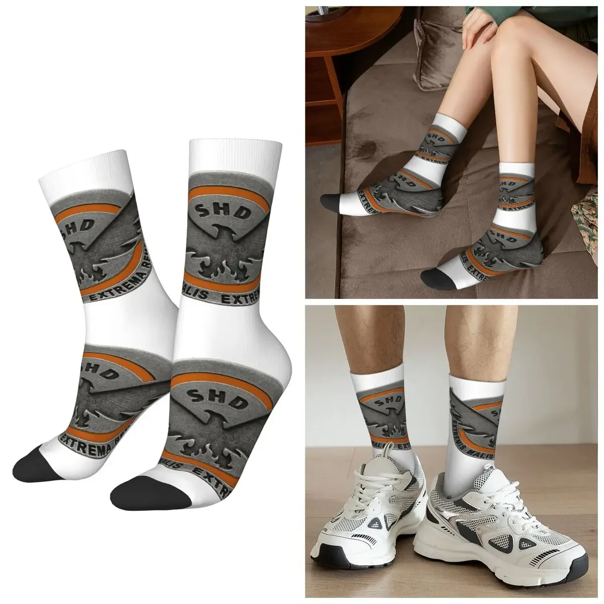 

Носки All Seasons The Division 2 Shd Strategic Homeland Division, модные носки в стиле Харадзюку, подарки на День святого Валентина