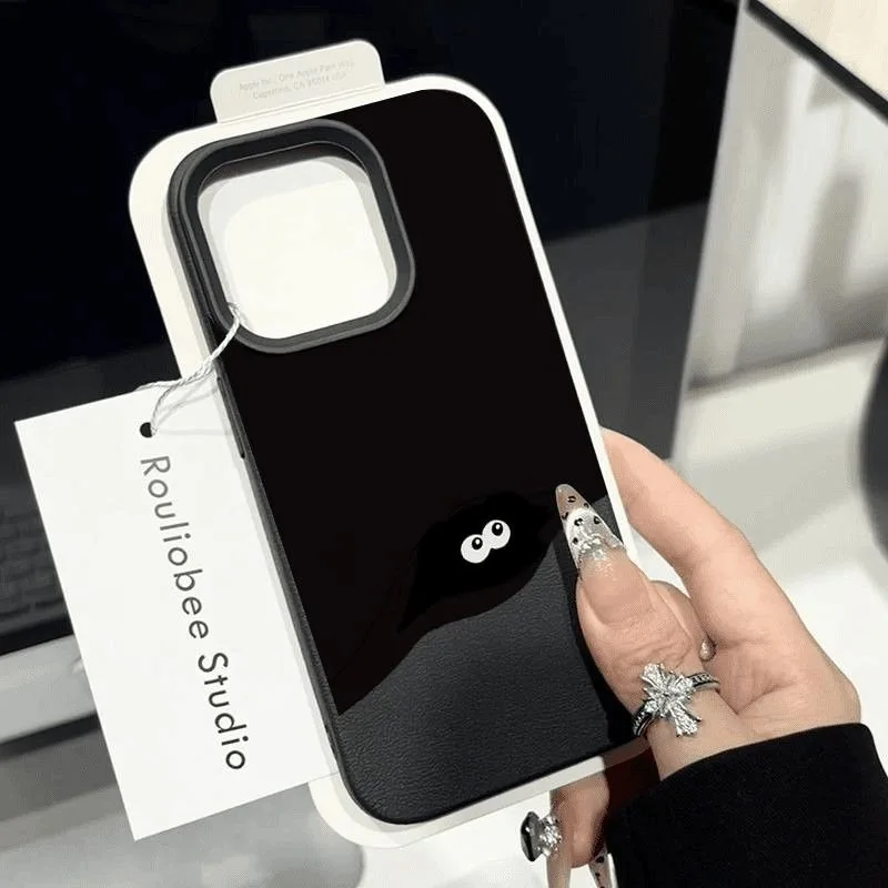 Hide-and-seek coal ball phone case For iPhone 17 16 15 14 Plus 13 12 11 Pro MAX 17 Air Shockproof Silicone Soft Phone Case