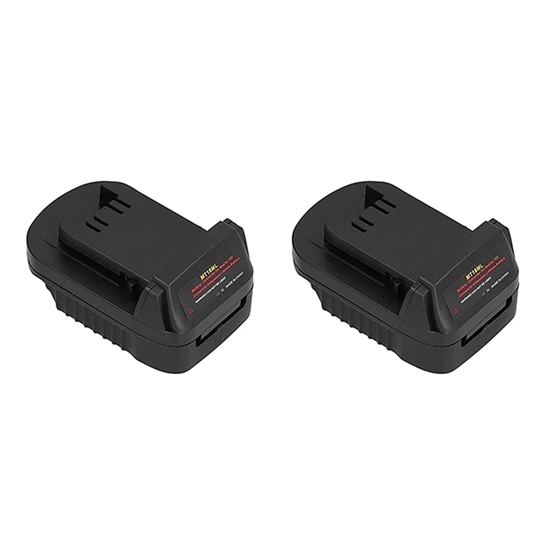 2X Battery Adapter Power Source Connector Charge Conversion Dock 18V MT18ML To For Milwakee Lectrical Tools