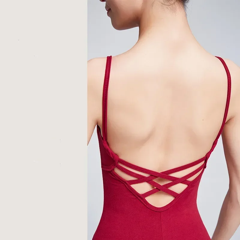 Coslan Ballet Leotards For Women Adult Sleeveless Camisole Gymnastics Leotard Ballet Costume Dance Bodysuit Swimwear Swimsuit Wo