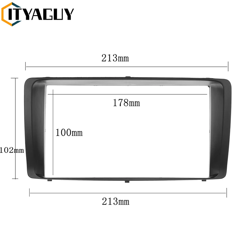 2 Din Car Stereo Radio Fascia Frame for Toyota Corolla 2003 2004 2005 2006 Dashboard Replacement GPS Audio DVD CD Plate Panel