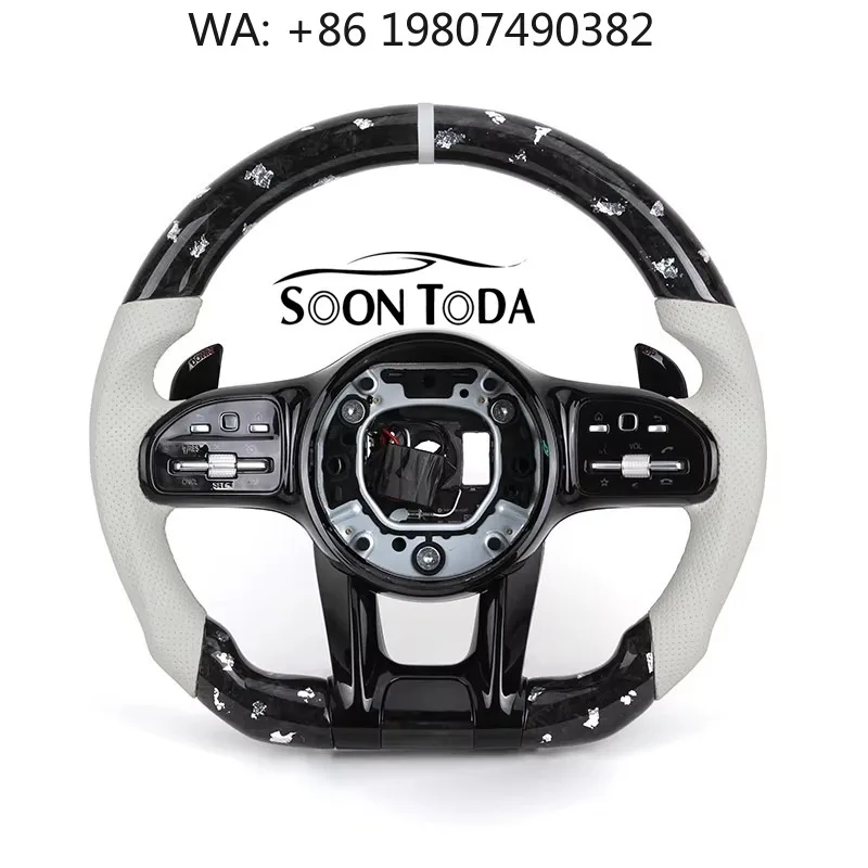 

Performance Tuned Forged Carbon Sport Steering Wheel, Custom Mod Parts Fit Compact Luxury Sedan & SUV Aftermarket Auto Refit