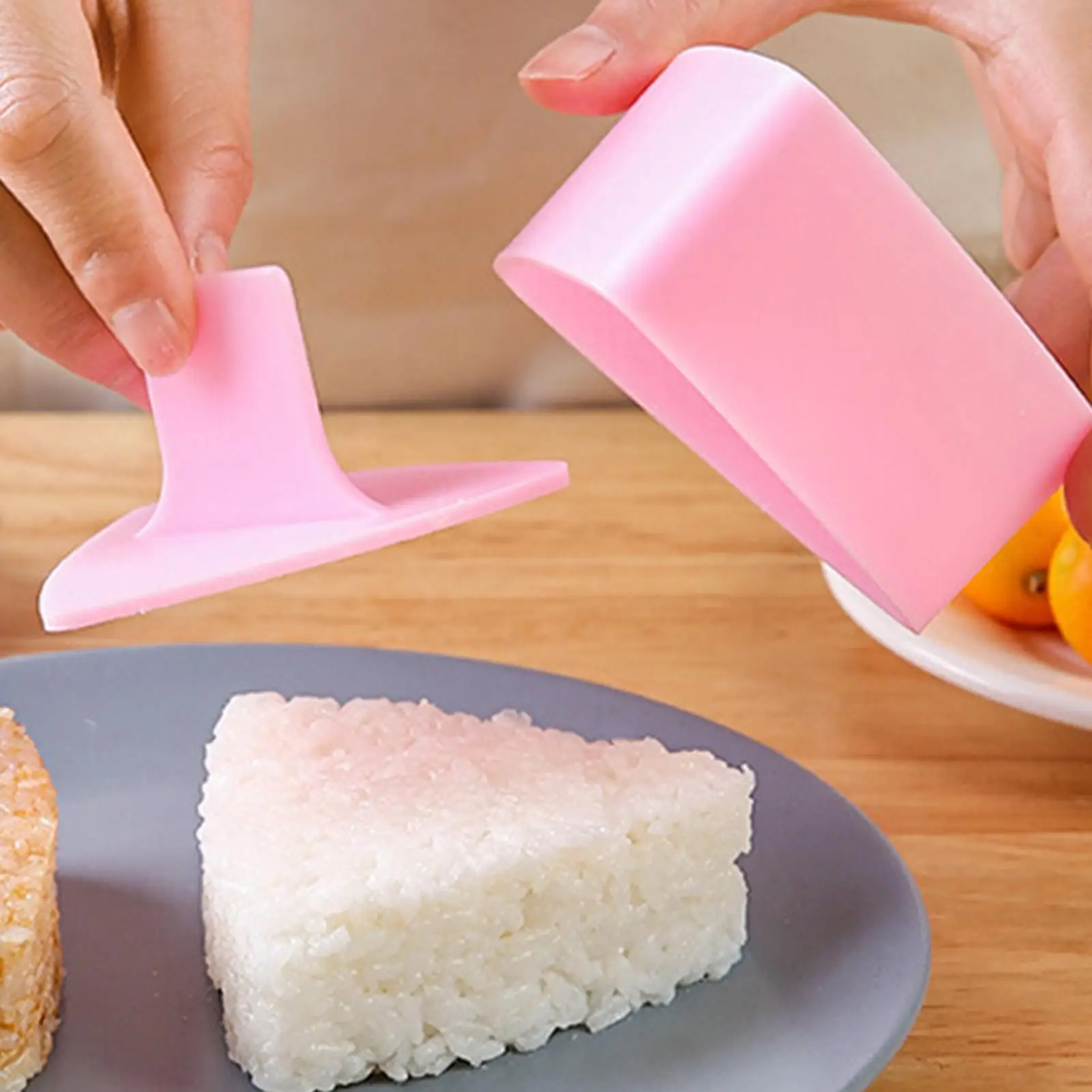 Onigiri Sushi Maker Mold Kit Classic Triangle Rice Ball Mold Maker Sushi Mold Musubi Press Mold For Kid Lunch Bento
