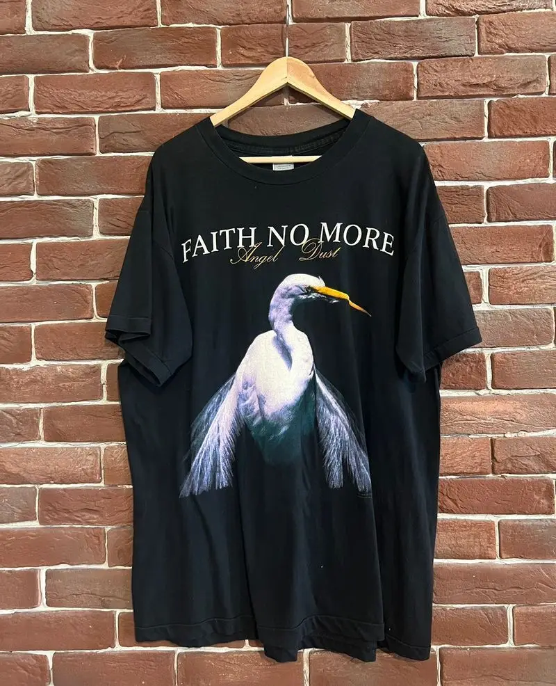 Vintage 90s Faith No More Angel Dust Rock Metal Band Unisex Tshirt KH4074