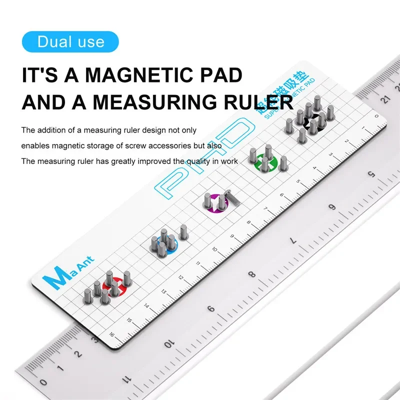 

MaAnt PHD M069/PHDmini M070 Супермагнитный коврик для мобильного телефона, планшетного компьютера, водонепроницаемый антикоррозийный коврик для хранения винтов