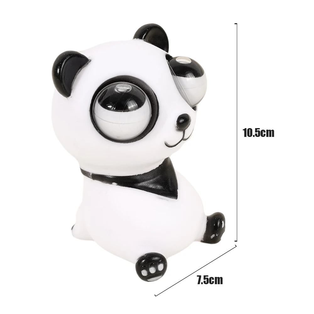 Creative Design Pop Eye Panda Squeeze Toy New Kids Pinch Music Puzzle Stress Relief Toy Funny Trick Googly Eye Beetle Toys Gift