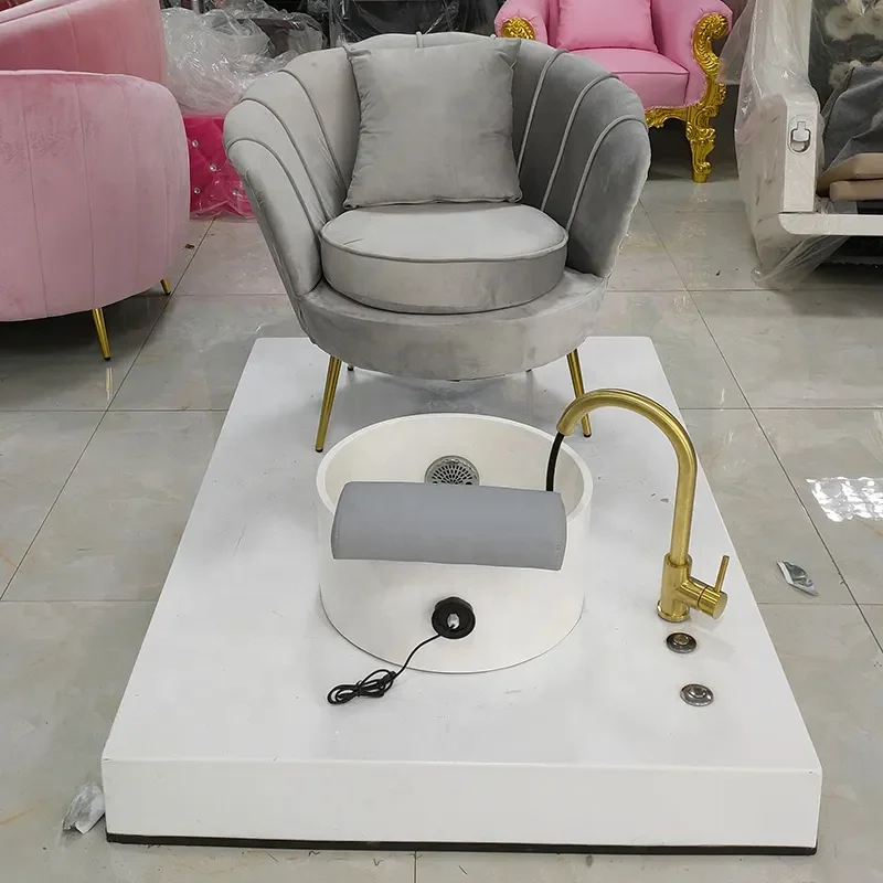 Silla de pedicura de pétalos, Sillón de masaje de pies de Color personalizable para salón de uñas, gran oferta