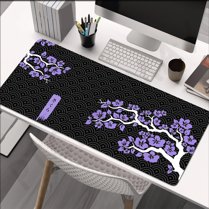 

Gaming Mousepads Mousepad Sakura Large Mouse Mat Natural Rubber Big Desk Pads Non-Slip Rubber Mouse Pad Big Keyboard Mats