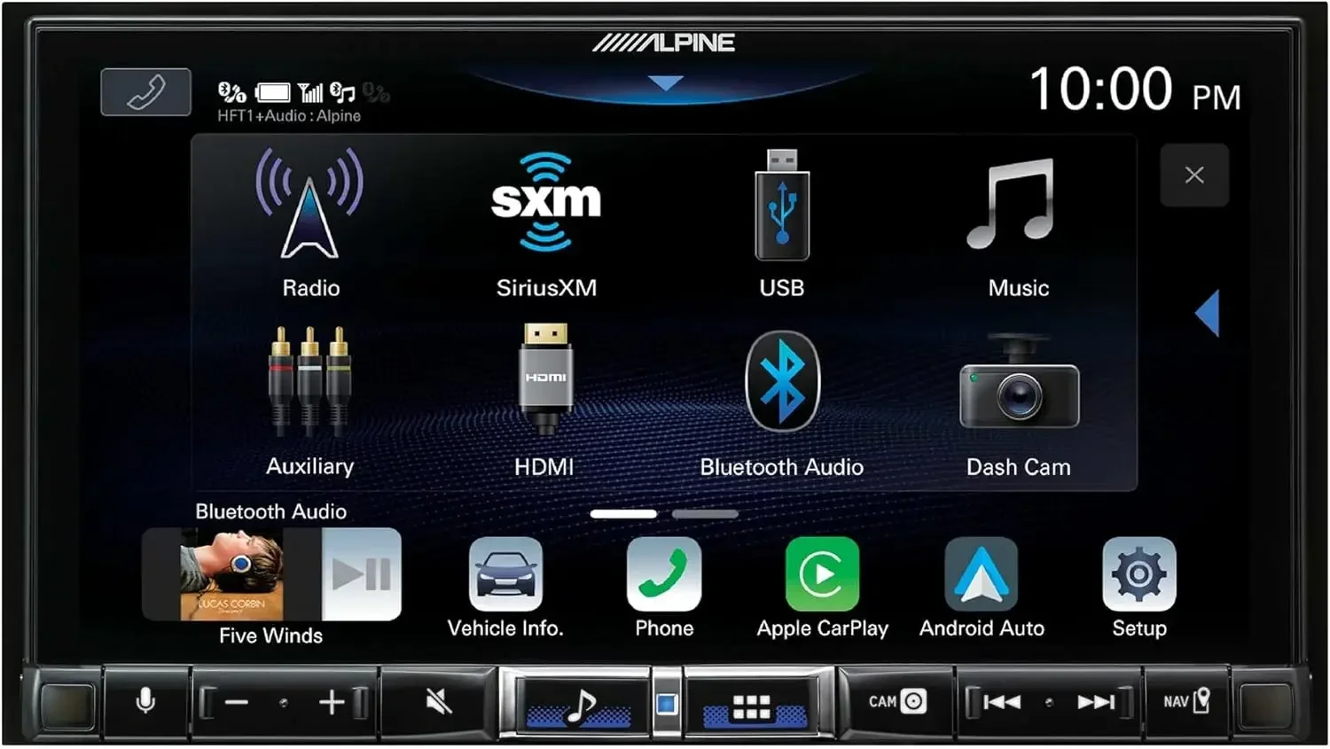 Odbiornik multimedialny iLX-507 7" zgodny z bezprzewodowym CarPlay i bezprzewodowym systemem Android Auto