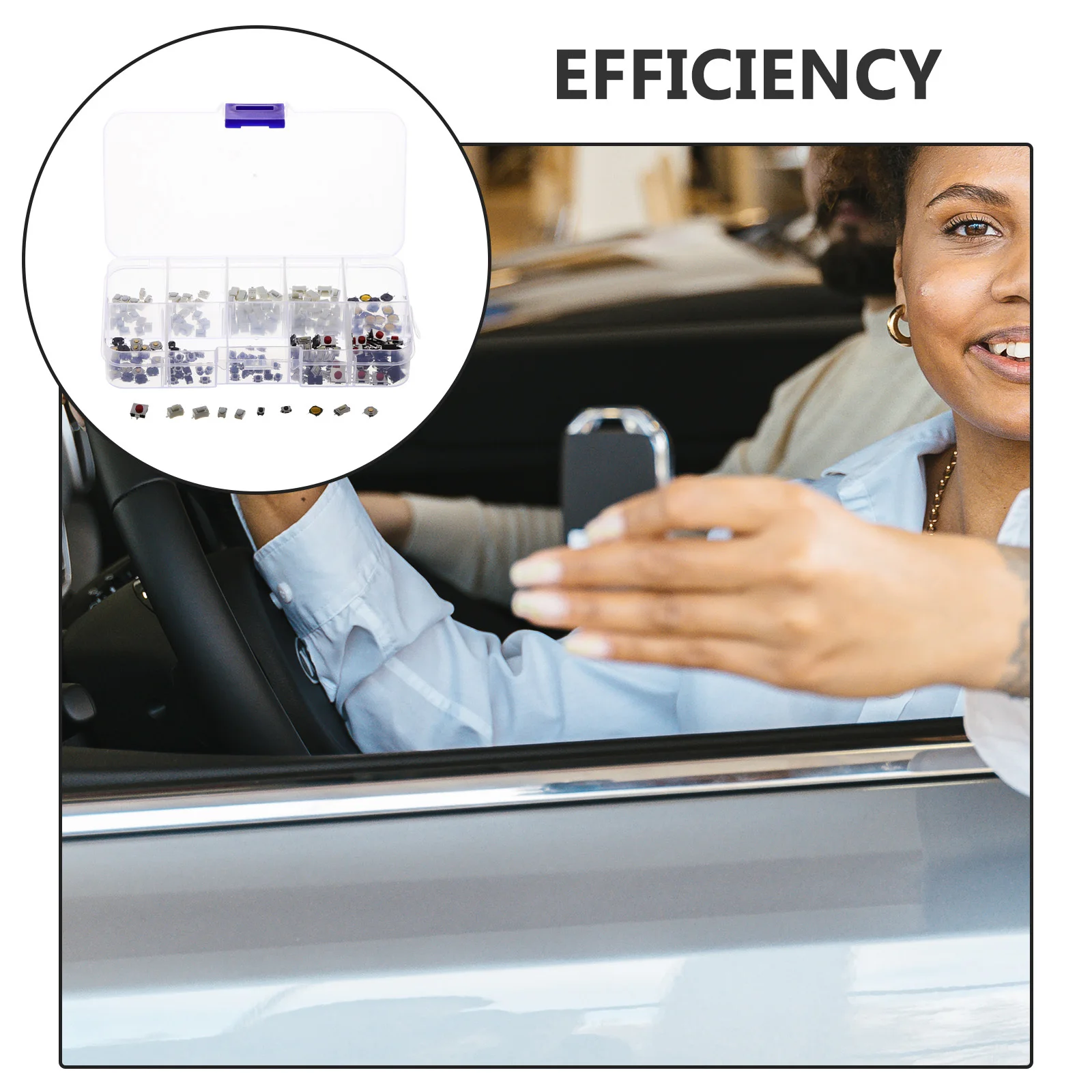 자동차 원격 제어 키 FOB 교체용 푸시 버튼 스위치 200개, 마이크로 순간 스위치, 컴팩트 사이즈, 범용 호환