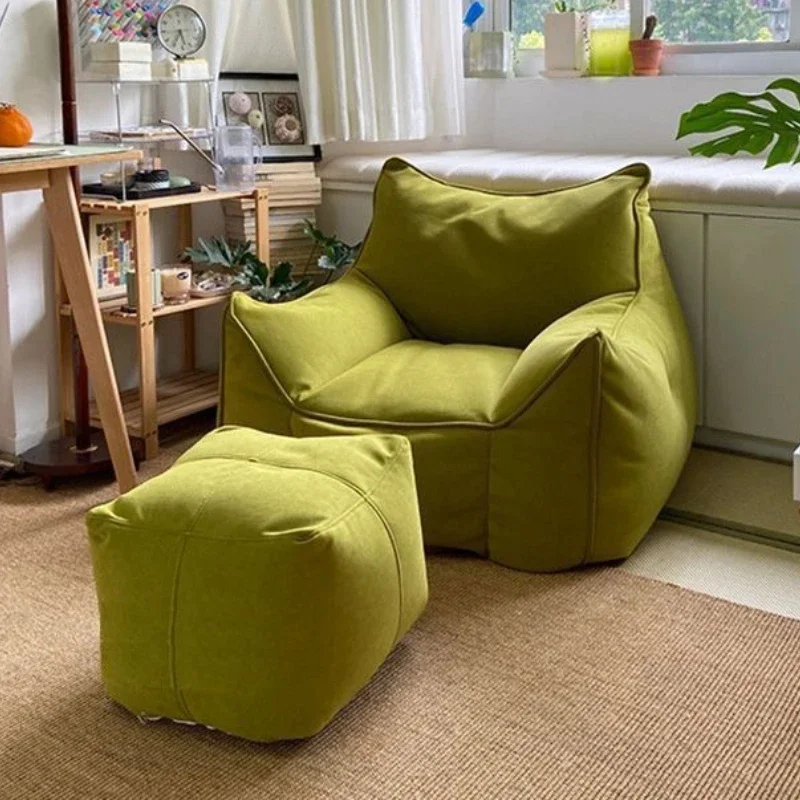 Modern Living Room Sofas Giant Pufff Sofa Comfortable 1 Person Lazy Sofas Set Relaxing Bean Bag Chair Aesthetic Couch Sectional