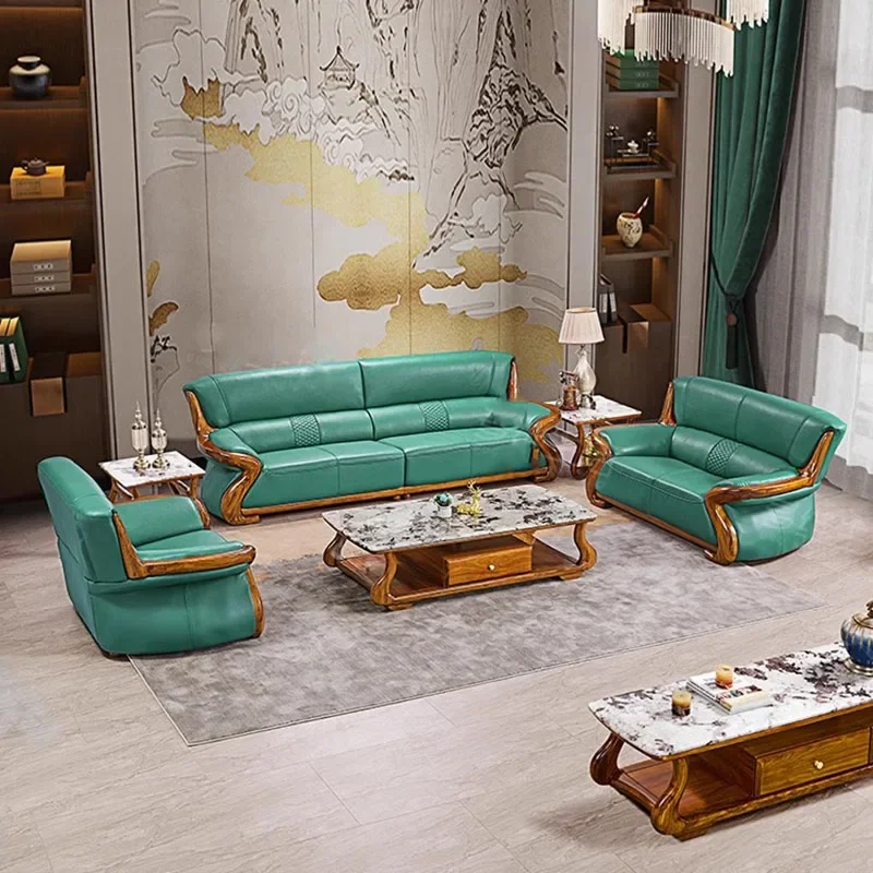 Genuine Leather New Sofa Nordic High Back Sofa Muebles Para Salas Modernos Home Furniture