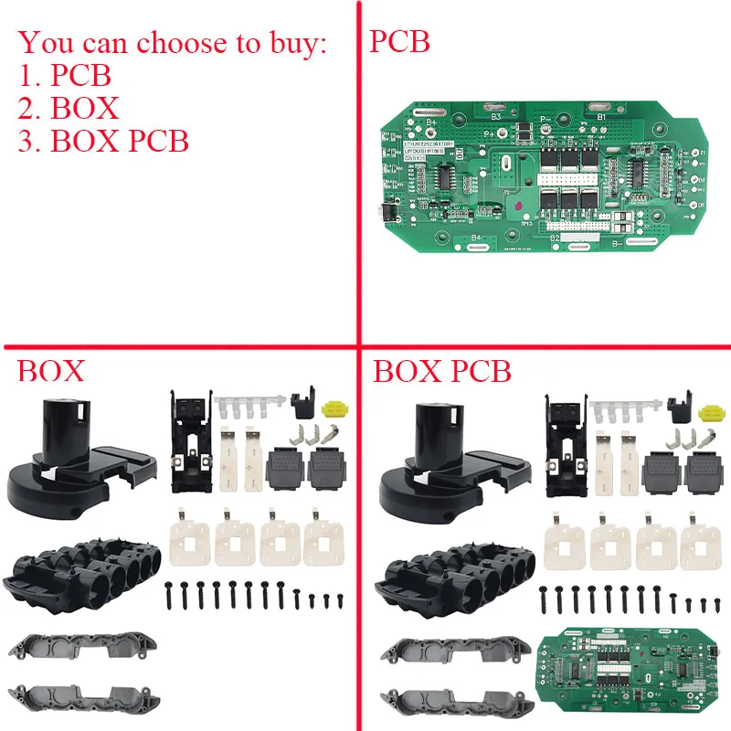 P108B 5*18650 Battery Plastic Case Charging Protection Circuit Board PCB For RYOBI 18V 9Ah P103 BPL-1815/1820G/18151/1820 ONE+