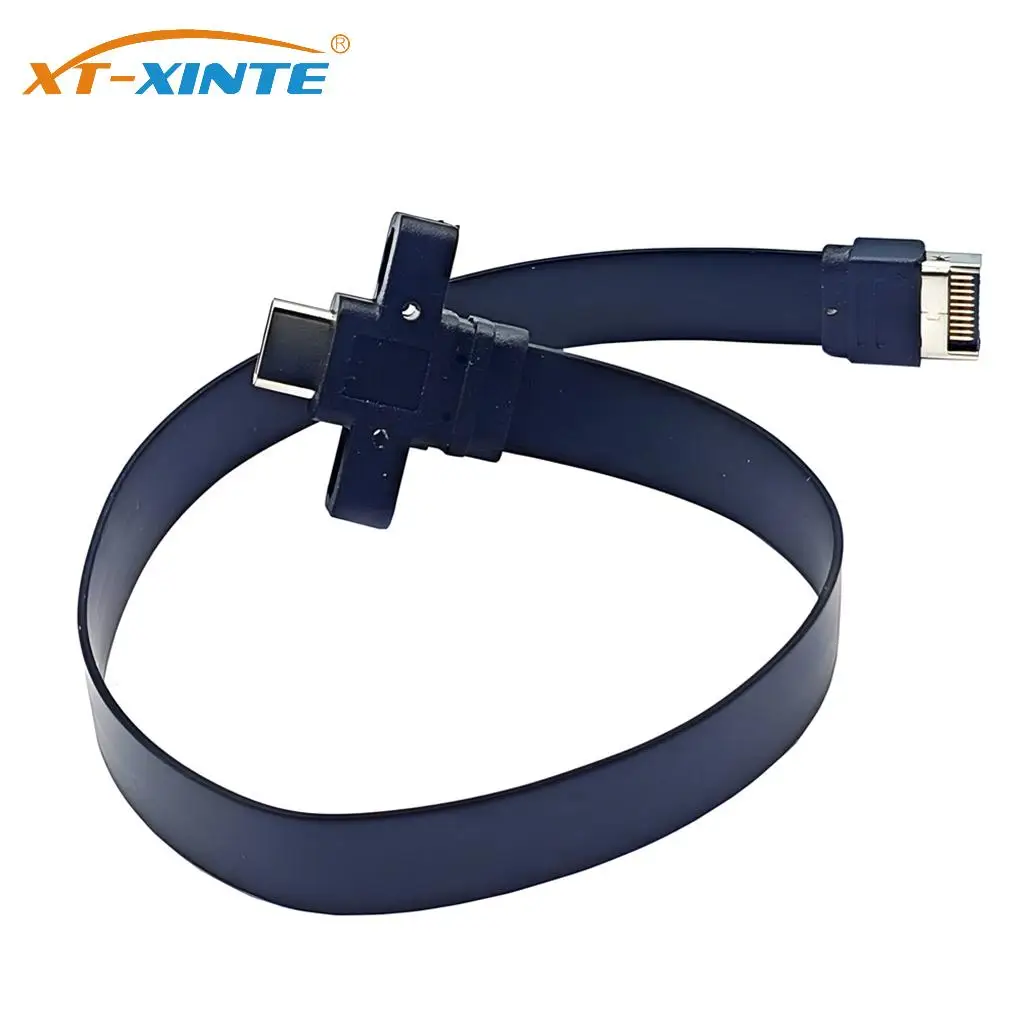 

Кабель USB 3.2 для передней панели типа E к удлинительному кабелю с разъемом типа C GEN2*2 Кабель-переходник 20 Гбит/с с винтом 30 см/50 см