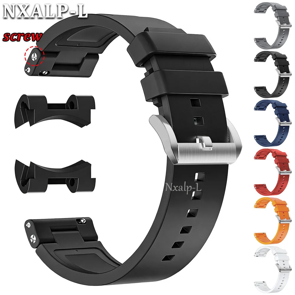 Premium FKM Fluoro Rubber Watch Band 20mm 22mm for Omega for Rolex Curved/fat End Strap Waterproof Sport Bracelet Quick Release