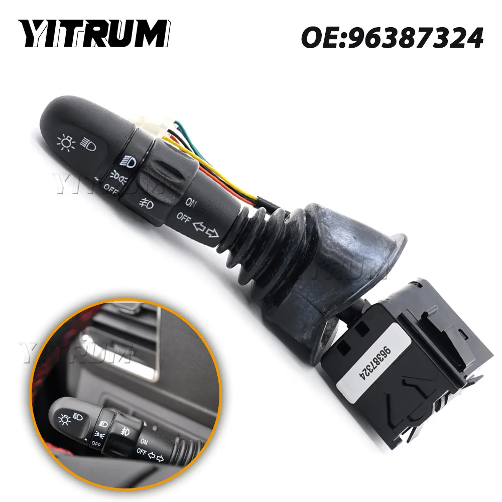 YITRUM pour Daewoo Lacetti pour Chevrolet Nubira haute qualité voiture clignotant interrupteur de commande d'éclairage 96387324