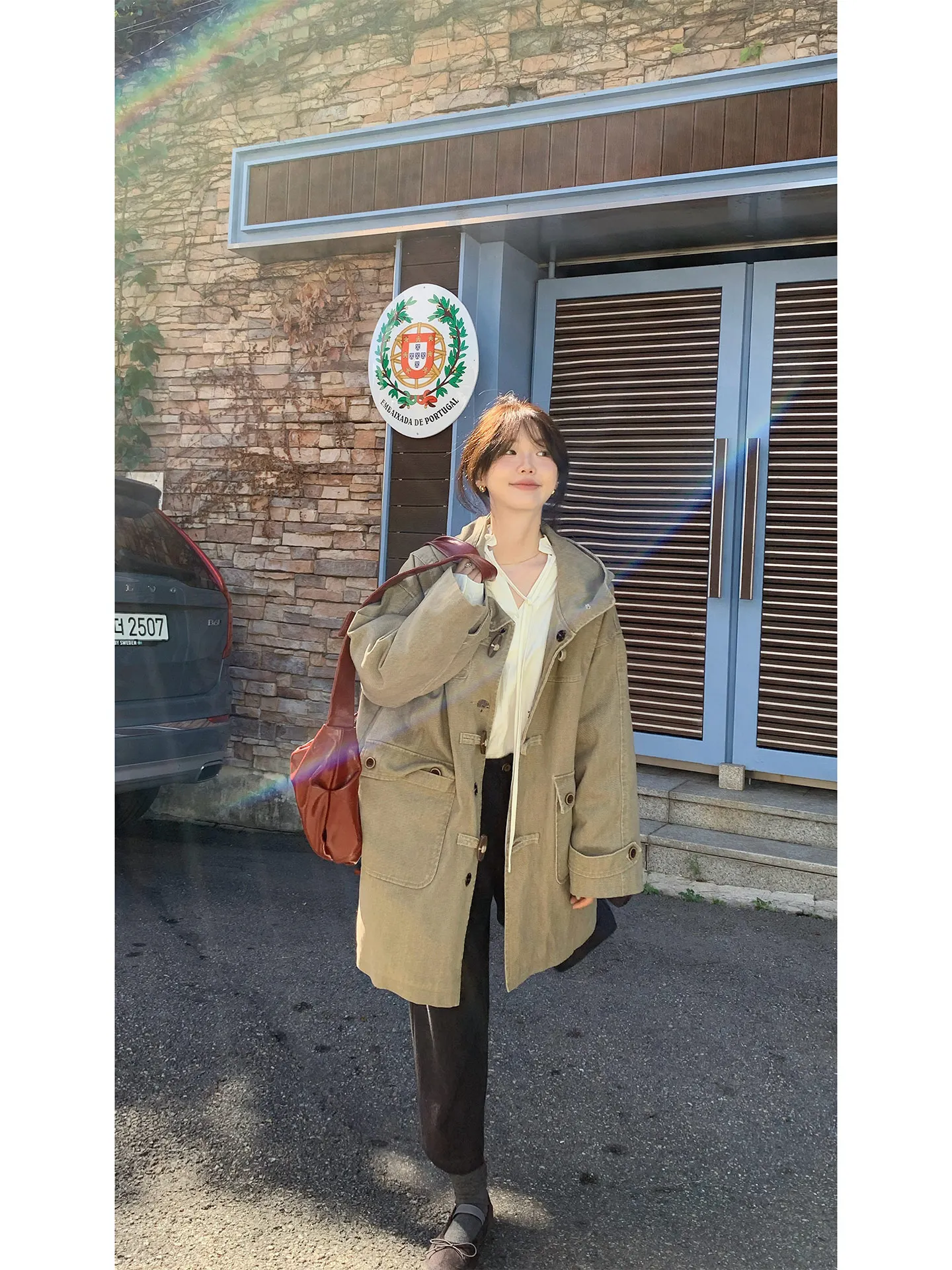 

Женское винтажное пуховое пальто с капюшоном, длинное, на пуговицах, белое, из утиного пуха, верхняя одежда