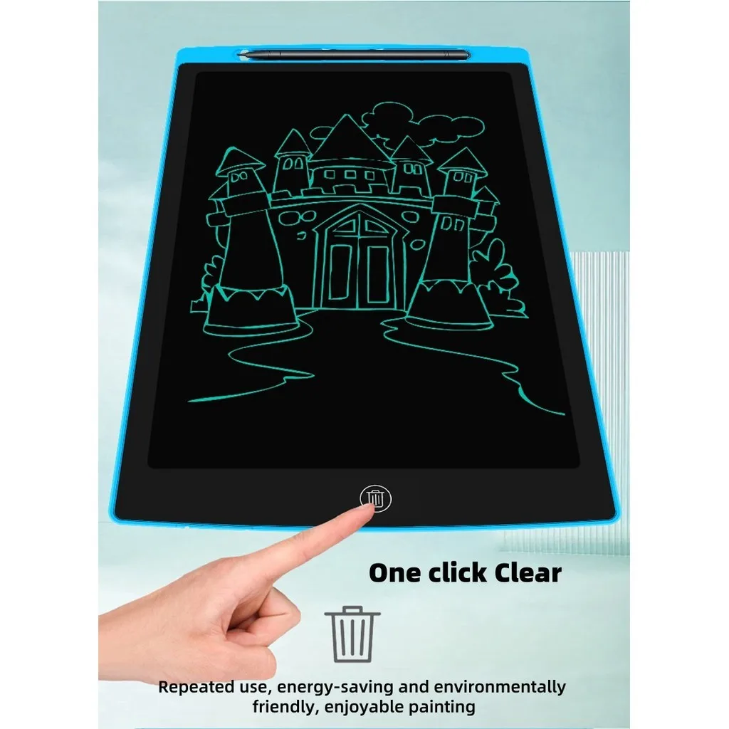 Tablet LCD 12 cali, kolorowy tablet do rysowania, tablet do graffiti, Halloween, Boże Narodzenie, koszyk urodzinowy dla niemowląt, wypełniony zabawkami, prezenty dla dzieci.