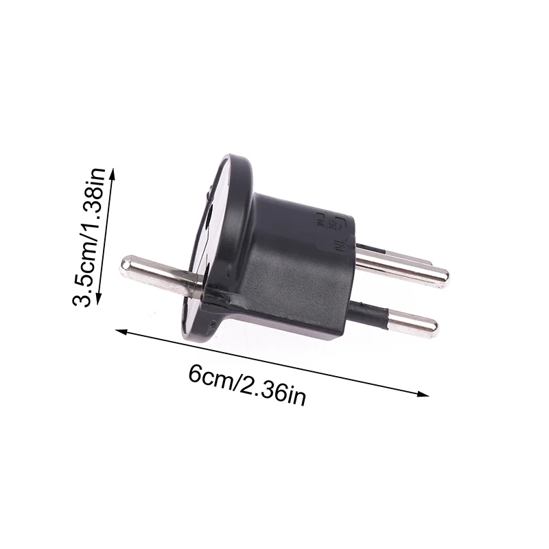 1Pc Plug Travel Adapter Europe German TO Swiss Plugs 10A 250V Power Plug EU To Switzerland Electrical Plug Adapter