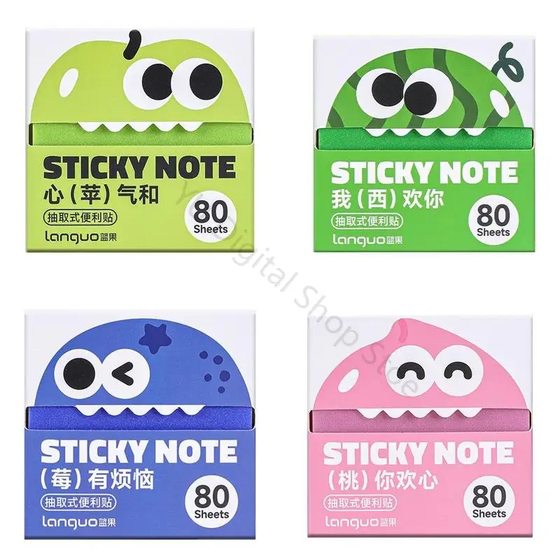 96BA Transparent Pearlescent Note with One-at-a-Time Pull out Access for Office Reminders and Study Marking Tasks