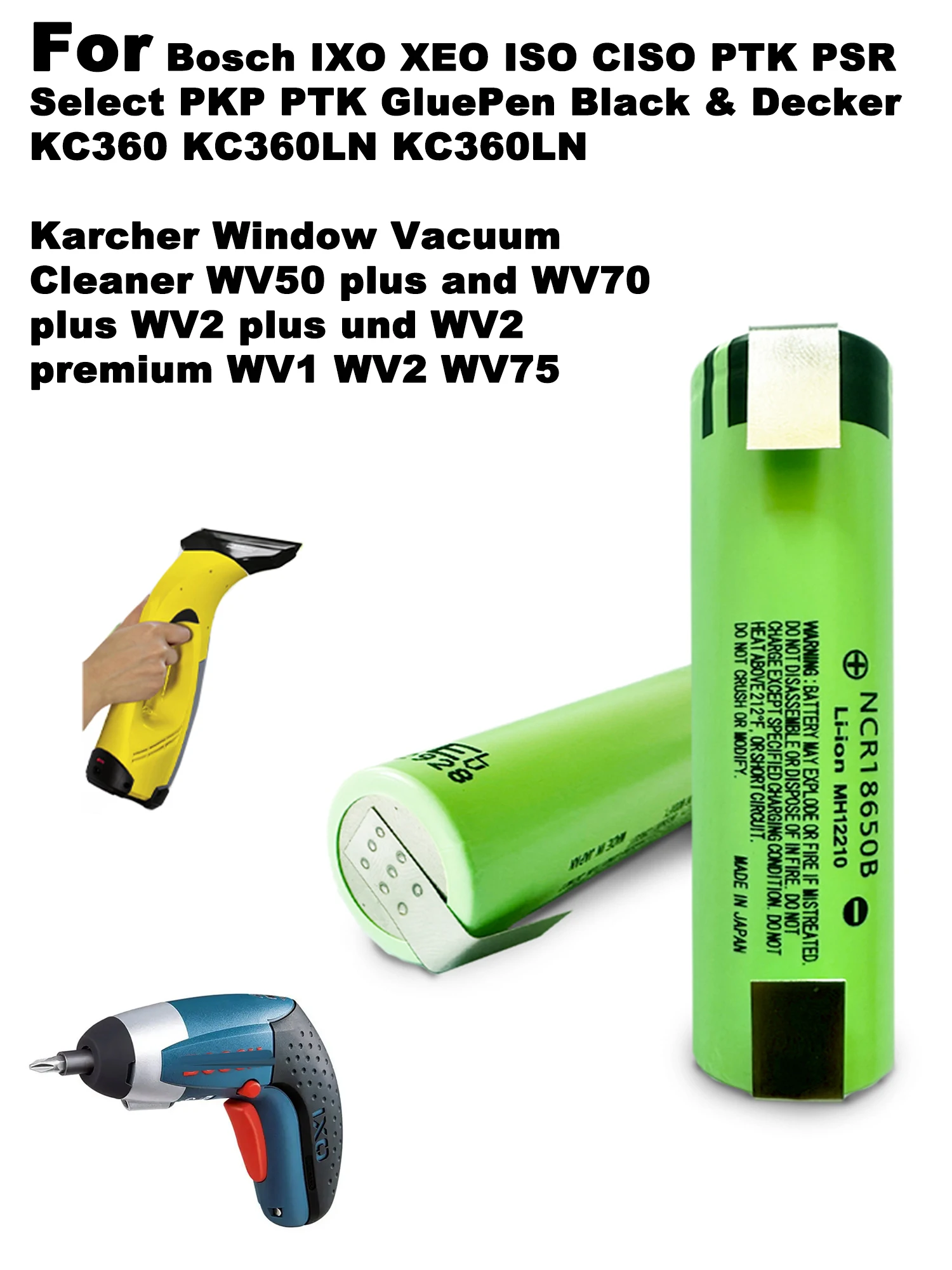 3.7V 3200mAh Battery For BOSCH - Kit Power Tools 评论和价格