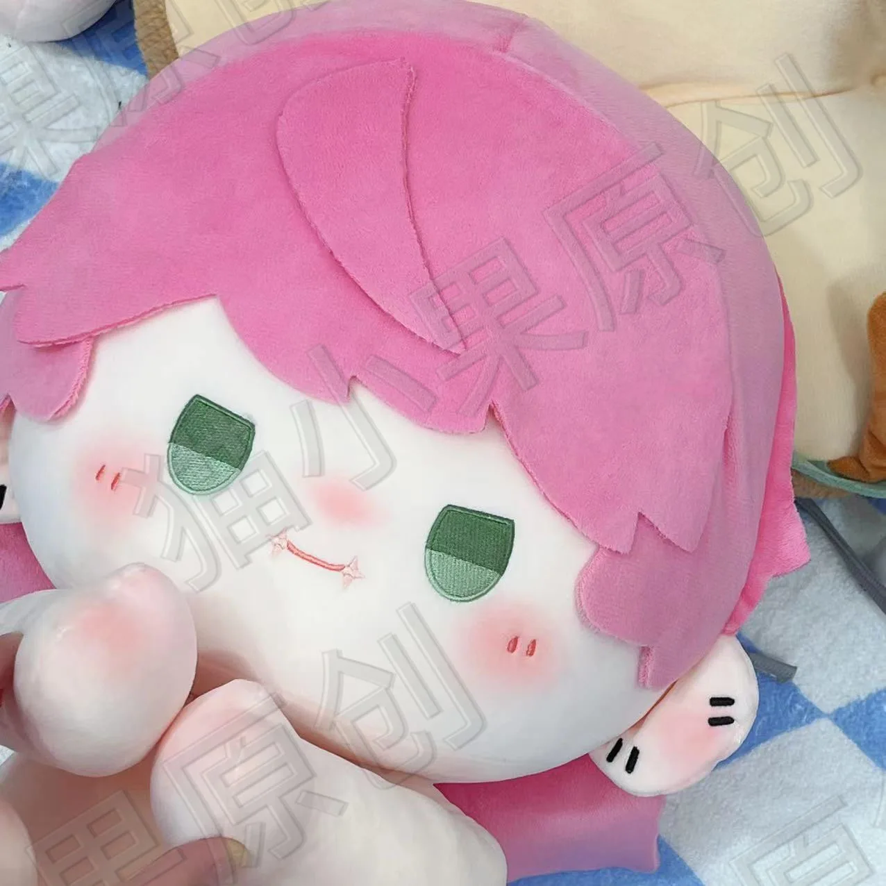 Anime papel Sanzu Haruchiyo muñeco de peluche suave cuerpo vestir juguetes de peluche postura sentada figuras almohada regalo de Navidad 40CM