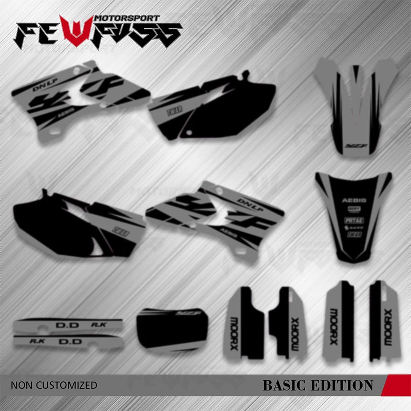 Fewfuss для Yamaha YZF250 YZF450 YZF 250 450 2003 2004, мотоциклетные фоновые графические наклейки, наборы наклеек Fewfuss для Yamaha YZF250 YZF450 YZF 250 450 2003 2004, мотоциклетные фоновые графические наклейки, наборы наклеек