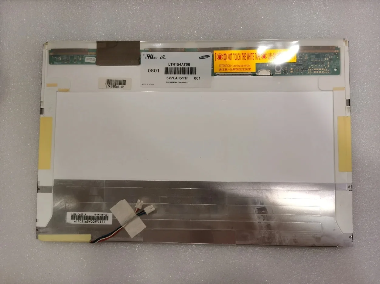 

LTN154AT08-001 15,4-дюймовый ЖК-экран для ноутбука 1280x800 30Pin 2xCCFL