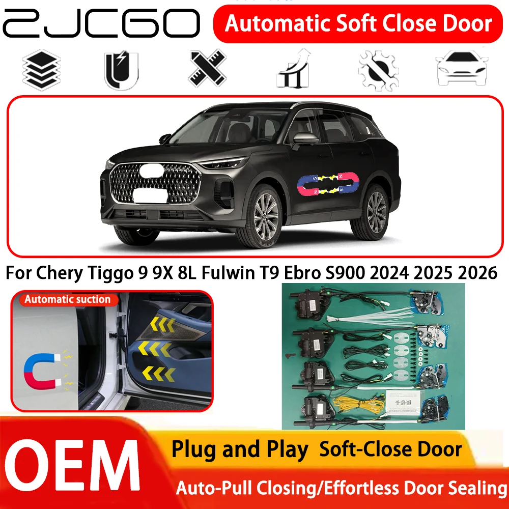 

﻿ for Chery Tiggo 9 9X 8L Fulwin T9 Ebro S900 2024 2025 2026 Car OEM Plug and Play Automatic Electric Soft Close Door System