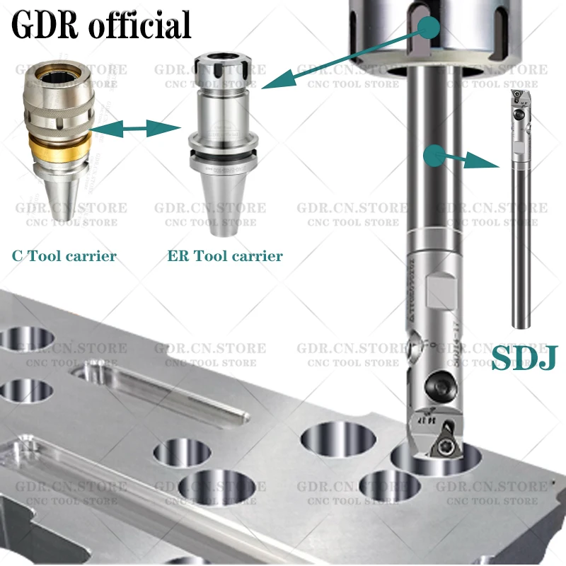 RBH TCT EWN SDJ Fine Boring head SDJ08 SDJ10 SDJ12 SDJ14 SDJ16 EWN20 EWN25 LBK CBK boring tool holder bracket tool boring head