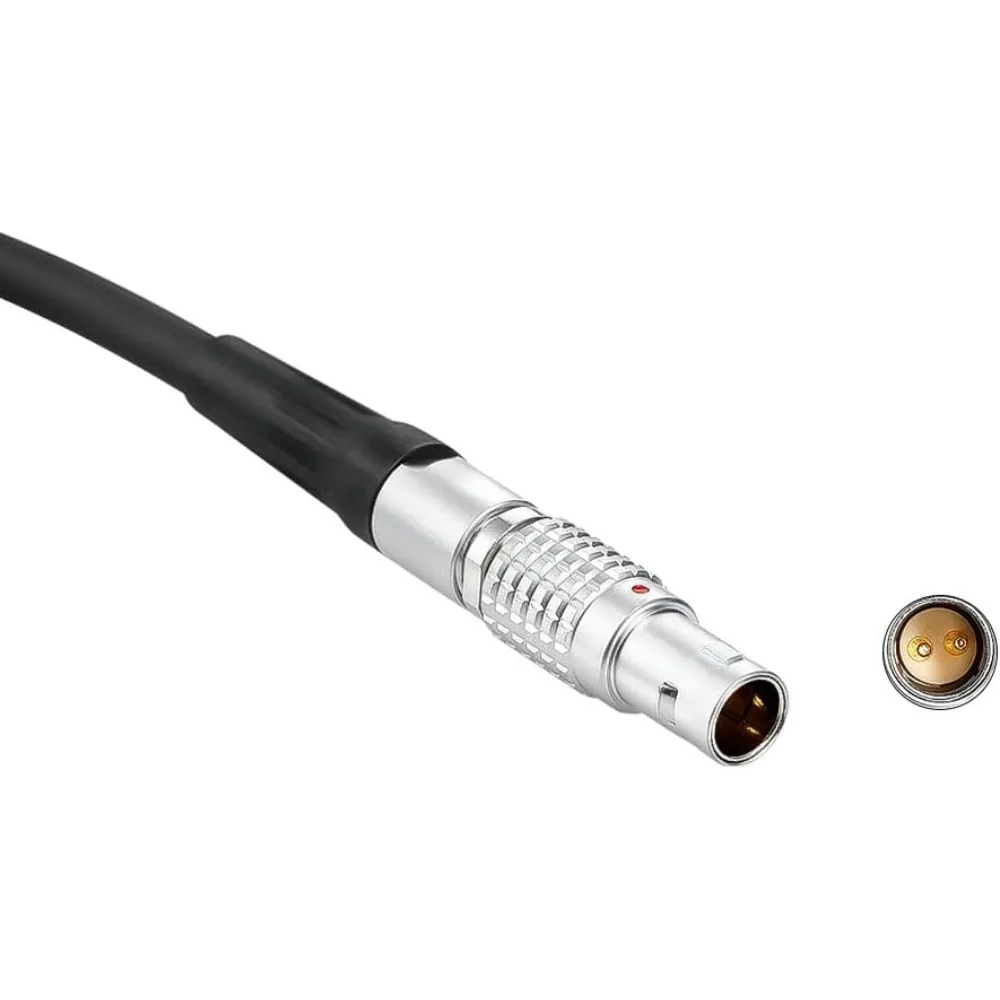 Alvin's Cables 2 Pin Male to 3 Pin Male Power Cable for Teradek MDR.S Receiver, for ARRI Alexa, Z Cam E2, 45CM| 18inches