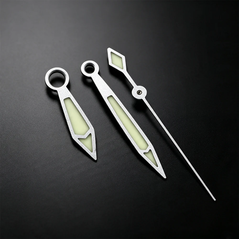 Ultra‑Bright Super C3 Green Luminous Watch Hands Replacement Pointers Compatible with NH35/NH36/38/39/70/4R /7S26 Movement