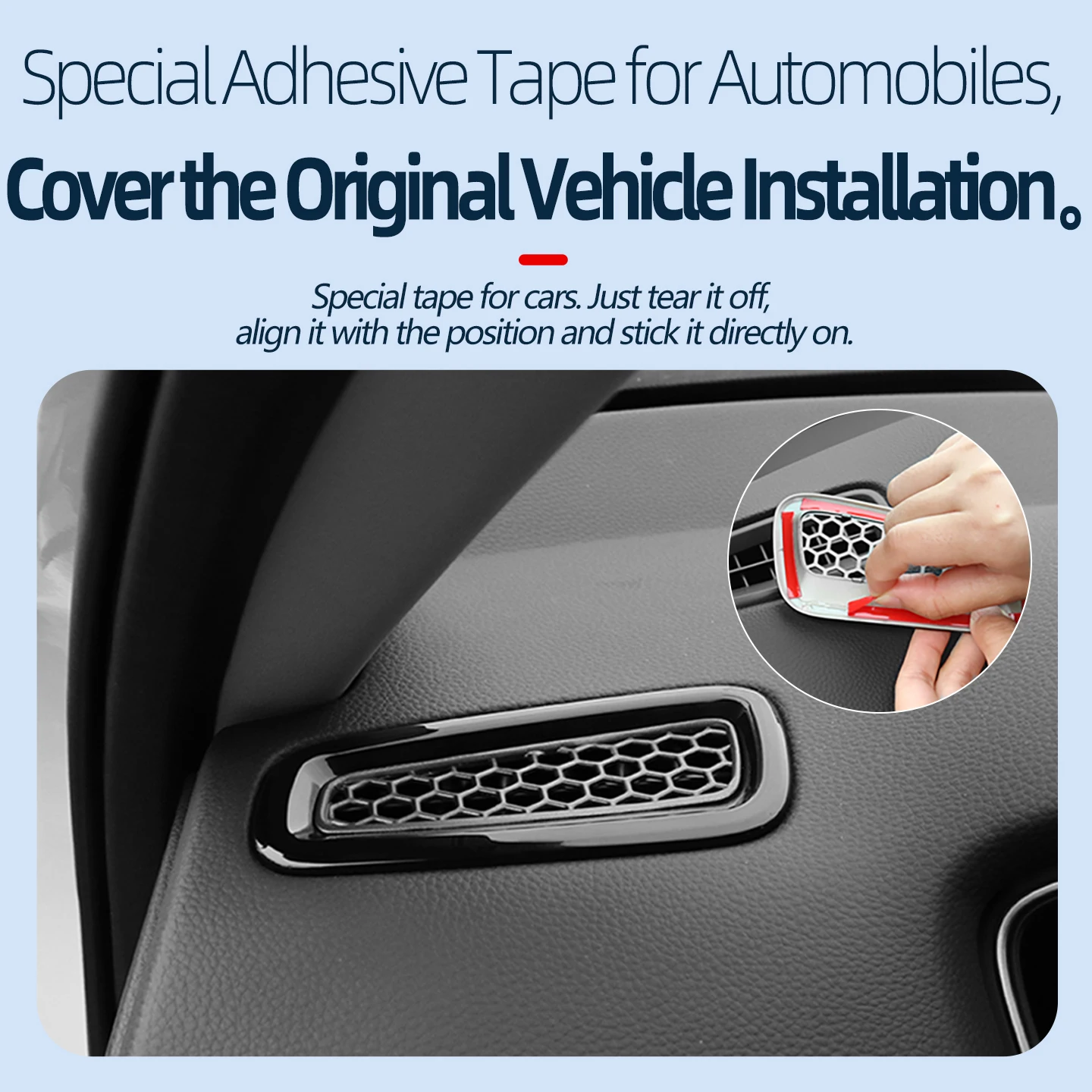 لهوندا 2022-2025 11th سيفيك سيدان/هاتشباك/LX/EX/Sport/Touring/Si/Type-R ملصق مزخرفة لمنفذ هواء لوحة القيادة #3