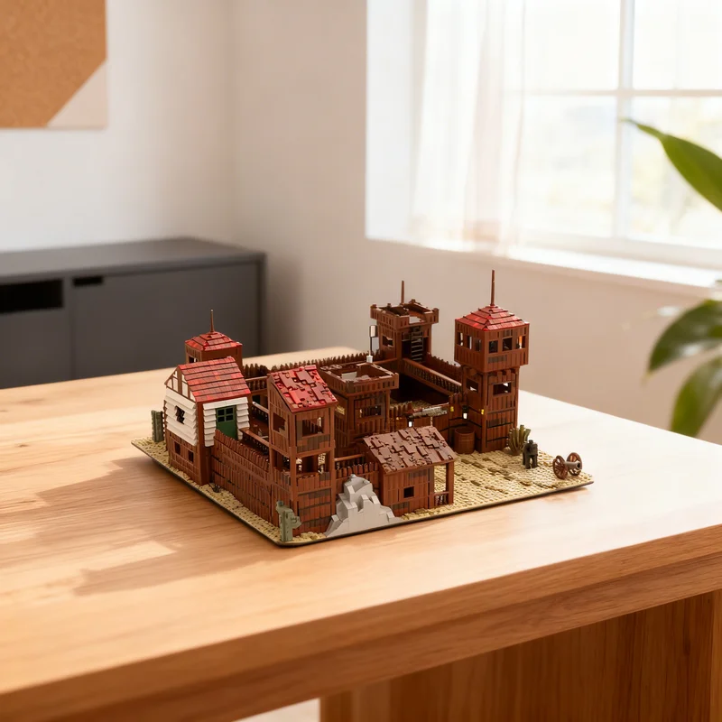 

3884pcs MOC Fort Legoredo Remake Western Model Building Blocks Construction Christmas Gifts Toy Creative DIY Idea Architecture