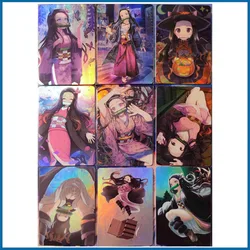 Anime Goddess Story DIY ACG Demon Slayer Kamado Nezuko Premium Flash Card Games for Boys Toys Birthday Gift Collectible Card