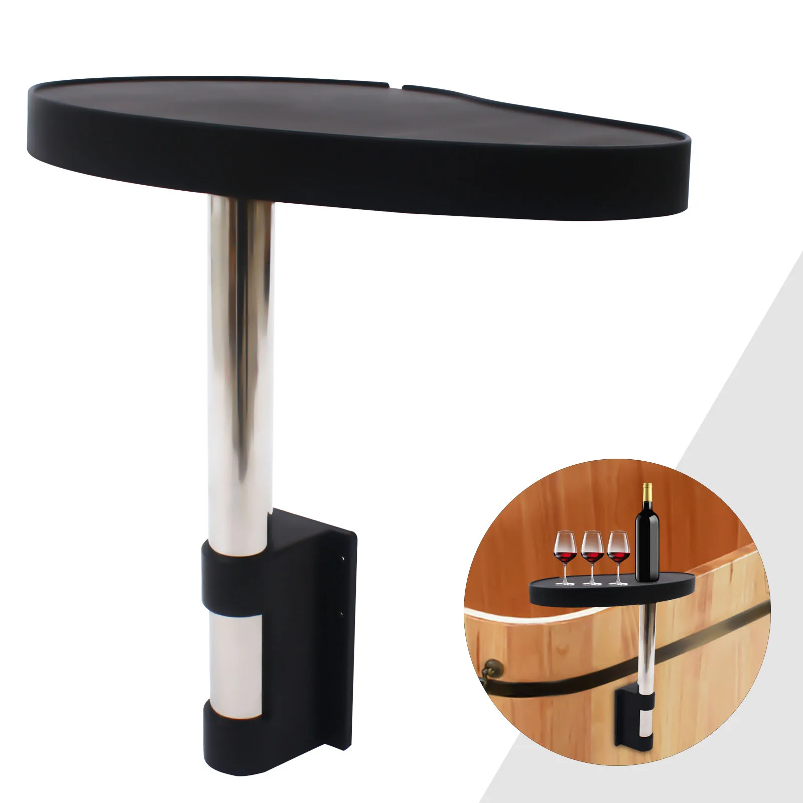 Bathtub Side Table Tray, 360° Rotation Design Spa Tray Table Suitable for Bathtubs, Swimming Pools to Keep Snacks and Drinks