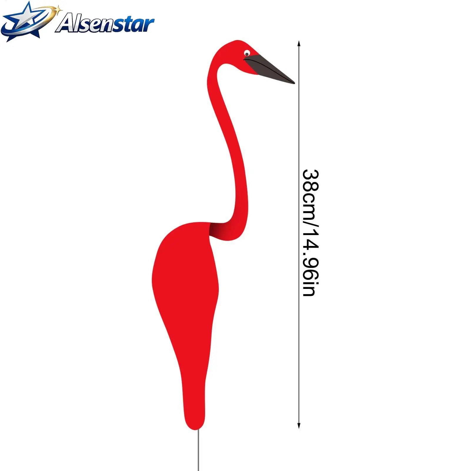 2Pcs Flamingo Wind Spinner Garden Metal Art Wind Spinner Garden Flamingo Wind Swirl Bird Metal Lawn Garden Art Decoration - view 5
