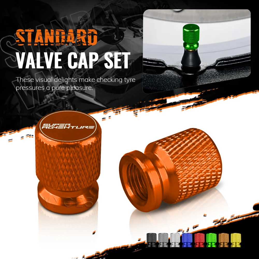 Motorcycle Accessories Standard Valve Cap Set For 1290 Super Adventure 890 Adventure 790 Adventure 390 Adventure Tire Caps Set