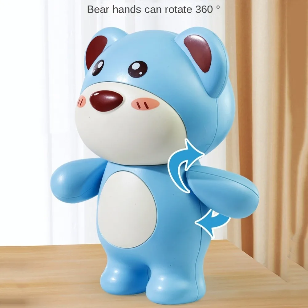 Savings Tank Niedlicher Bär Sparschwein Arm Bewegliche dekorative kleine Spardosen Modell Cartoon Bär Kinder Aufbewahrungsbox Heimdekoration